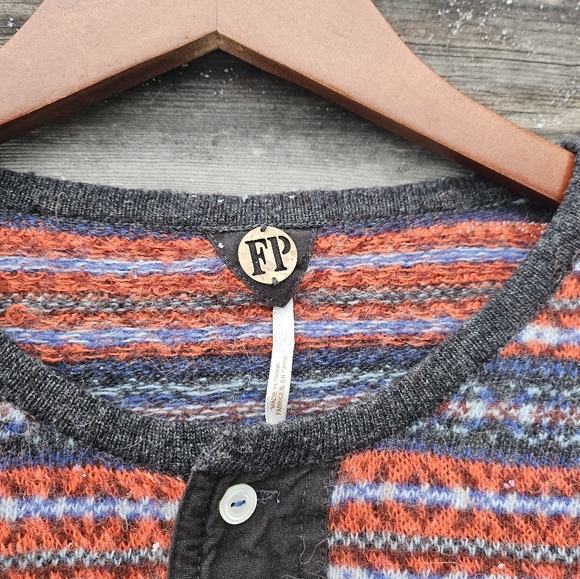 Free People Nordic Striped Henley - Picture 4 of 4